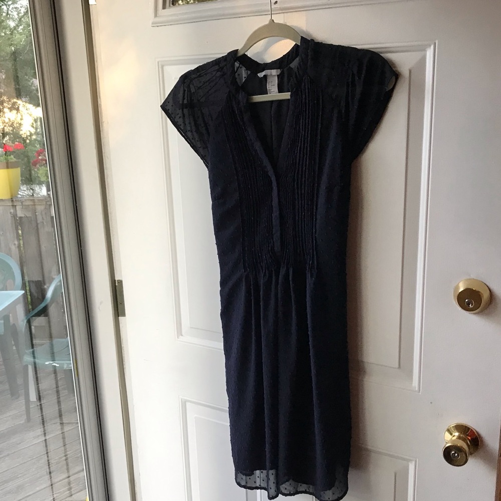 Midi H&M navy blue dress